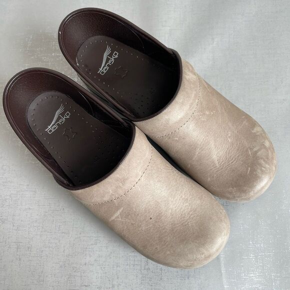 Dansko Professional Leather Mule Clogs Shoes Bone Women's 42- US 11.5 / 12 - Picture 11 of 16
